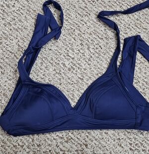 Title Nine Deep Blue Bikini Top